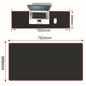 Gaming <b>Mouse</b> Pad 300x780x5mm Waterproof Fabric Rectangular For Esports <b>Keyboard</b> <b>And</b> <b>Mouse</b> Use - Product Image 3