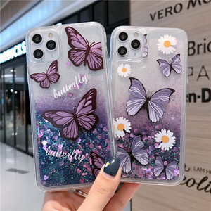 เคสทรายดูดรูปปลาดอกไม้,เคสซิลิโคนรูปกระต่ายส่องแสงมีกลิตเตอร์สำหรับ <span class=keywords><strong>iPhone</strong></span> 11 12 Pro X XS MAX XR 6 <span class=keywords><strong>6S</strong></span> <span class=keywords><strong>Plus</strong></span> - Product Image 1