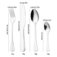 Ensemble de couverts lourds en vrac GEMEI, ensemble de cuillères et de fourchettes, vaisselle pour la maison, restaurant, hôtel, ensemble de couverts classiques