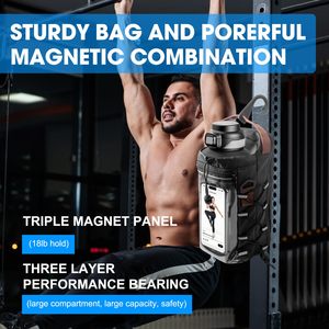 Pochette de téléphone magnétique étanche personnalisée, sac de sport magnétique pour la salle de sport avec sangle, porte-bouteille d'eau pour le fitness - Product Image 4