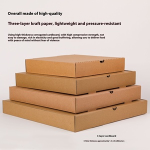 78/9/10/11/12 inch thương mại dùng một lần bánh <span class=keywords><strong>pizza</strong></span> hộp 3inch Takeaway bao bì thân thiện với môi vật liệu tái chế thực phẩm an toàn bán buôn - Product Image 5