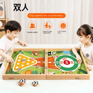 Gioco di Scacchi Rimbalzanti per Due Giocatori, Trendy, 4-6 Anni, Gioco Educativo in Legno Interattivo Genitore-Figlio, Regalo Perfetto Unisex per Bambini - Product Image 3