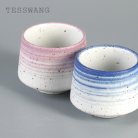 Ensemble de tasses en céramique multicolores esthétiques, style nordique minimaliste, kit cadeau de tasses à thé, tasses à expresso en porcelaine pour la décoration de la maison