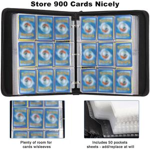 Classeur de cartes à collectionner personnalisable FX, capacité 900 cartes, OEM/ODM pour commandes en petites séries, classeur TCG à 9 pochettes avec fermeture éclair - Product Image 5