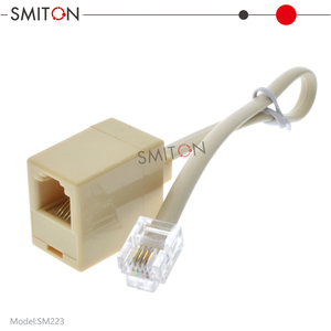 อะแดปเตอร์แจ็คโทรศัพท์ RJ11 6P4C ตัวผู้เป็นตัวเมีย - Product Image 5