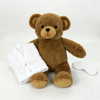 Ours en peluche marron personnalisé, jouet en peluche doux, animal en peluche mignon, poupée ours câline, cadeau pour enfants, fabricant OEM ODM