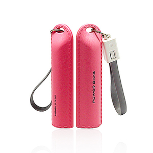 2021 Cadeaux promotionnels Banque D'alimentation Portable 2000mAh 2200Mah 2600mAh Mignon Mini Intégré dans la Banque De Puissance De Câble - Product Image 3