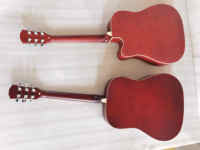 Customizable 41 Inch Multi Colorful Wooden Stringed Musical Instruments Electrical Guitar with 4-Band Equalizer