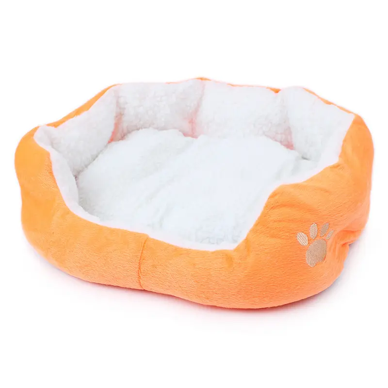 wholesale manufacturer round lambhair cat warm bed