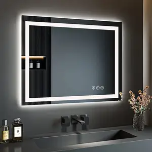 O fabricante profissional do espelho Kosmo Smart Home conduziu o espelho do banheiro com o espelho esperto claro para o banheiro