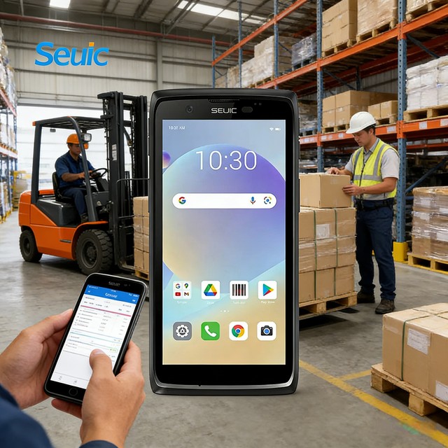 Android 12 Barcode Scanner Handheld Mobile Computer Rugged Data Terminal PDA WIFI Touch Screen