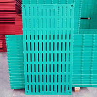 Nouvelles lames de sol en composite BMC vert QP 110*60*4cm pour l'élevage de volailles à usage domestique, planches anti-fuite de fumier, emballées sur palette