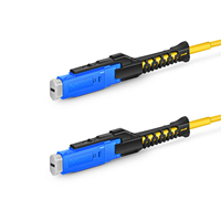 Kabel Patch MPO UPC/APC US Conec High-Density MDC Connector OM3 Duplex 8-24 Core untuk Pusat Data 400G, Jumper Pembalik Polaritas