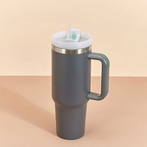Gobelet de voyage isotherme sous vide 40oz H2.0 avec poignée, couvercle et paille, antidérapant, couleur personnalisée ODM - Product Image 6