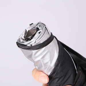 2 In 1 자동차 SUV 앞 유리 창 블라인드 단열 자외선 차단 비상 망치 접이식 차양 우산 - Product Image 3