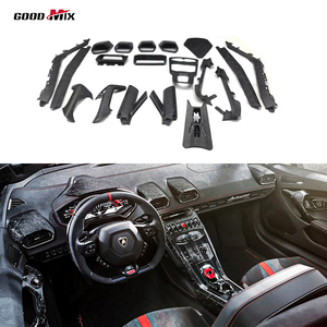 Copertura Interna per Cruscotto e Console Centrale in Fibra di Carbonio Stile OEM per Lamborghini Huracan LP580 LP610 EVO - Product Image 1