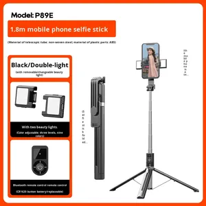 P89e Selfie Stick Selfie thiết bị với chức năng ổn định nối dài dây đeo bluetooth điều khiển từ xa chân máy di động - Product Image 3