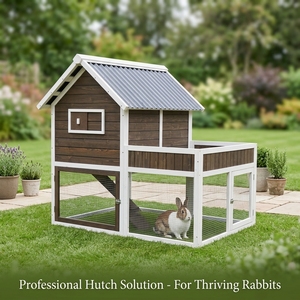 Jardinière de toit en <span class=keywords><strong>PVC</strong></span> imperméable pour l'extérieur avec motif solide et tendance, niche pour chat en bois de style <span class=keywords><strong>lapin</strong></span> - Product Image 2