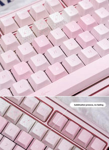 Teclas PBT <span class=keywords><strong>Utopia</strong></span> para Chicas, Sublimación de Cinco Lados, Perfil Cherry, 132 Teclas, DIY, Compatible con Interruptores Mx, Teclado Mecánico - Product Image 6