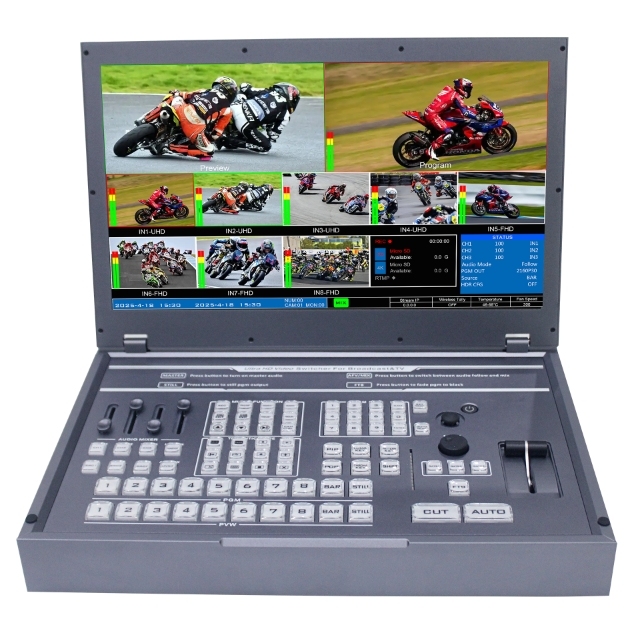 DeviceWell UHS9916P 4K 8-Channel Video Switcher for HDMI Input Professional Broadcast Application