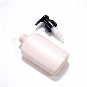 Botella cuadrada plana de HDPE mate de 300 ml al por mayor, botella de plástico vacía con bomba <span class=keywords><strong>para</strong></span> loción, jabón de manos, gel de ducha, champú, líquido cosmético - Product Image 3