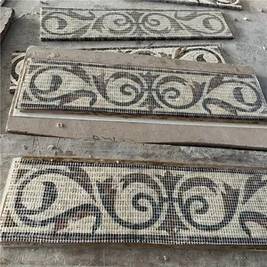 Belle tuile d'art de mosaïque de marbre personnalisée pour le revêtement de sol de motif d'art de mosaïque de décor de cours de ceinture de mur d'intérieur - Product Image 3