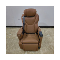 Asiento de Masaje Reclinable de Lujo para Autocaravana, Tipo Capitán, para Camioneta, Cuero Nappa, Compatible con Modelos Alphard y Toyota