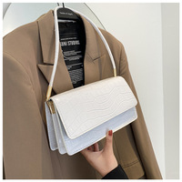 Sac à main de luxe en cuir PU motif crocodile 2026 pour femme, sac à bandoulière de créateur, sac à main de mode pour femme