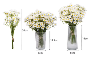 Vente en gros usine : Mini-marguerites artificielles haut de gamme, style nordique pour la décoration de tables domestiques, mariages et banquets - Product Image 2