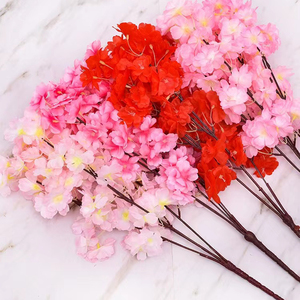 2024 Upgraded Edition Kirschblüten Blumen Künstliche <span class=keywords><strong>wei</strong></span>ße kurze Zweige Hochzeit - Product Image 3
