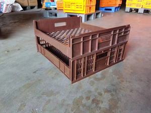 Đa dạng phong cách và thông số kỹ thuật HDPE nhựa bánh mì giá có thể gập lại lưới bánh mì hộp đóng mở thùng gỗ để lưu trữ - Product Image 6