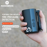 ROCKBROS Mini Pompe Électrique Portable pour Pneus, Gonfleur Numérique 150 psi Automatique sans Fil pour Moto, Vélo et Voiture avec Powerbank
