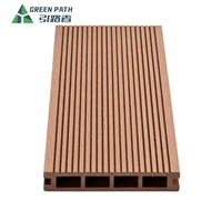 Planches de terrasse composites WPC à emboîtement double face, imperméables, résistantes à la décomposition, anti-moisissures et isolantes thermiquement pour aménagements commerciaux
