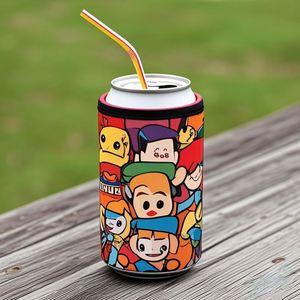 SANJIN Neoprene Foldable Durable Insulated Can Cooler 16OZ Soft Non-Closure Bottle Pack Cooler Bags - Product Image 6