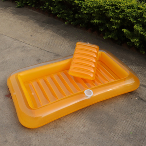 Flotadores inflables para piscina, bote para adultos y niños, bañera de balsa para piscina de bronceado con almohada inflable para familia al aire libre, jardín - Product Image 3