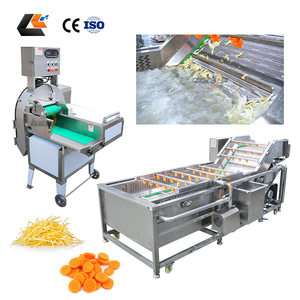 Máquina Cortadora de Lechuga con Certificación CE, Rebanadora de Vegetales, Lavadora de Patatas, Línea de Lavado, Pelado y Corte de Jengibre - Product Image 1