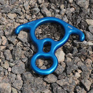 Abaisseur en alliage d'aluminium pour l'extérieur, anneau de descente d'alpinisme, corde d'escalade, verrou de sécurité, boucle d'engrenage - Product Image 5