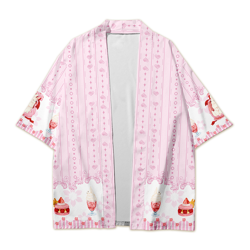 Hot sale haori Japanese Style Demon Print Cardigan Kimono Harajuku Anime Women Men Cosplay Yukata