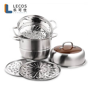 Usine commerciale polyvalente en acier inoxydable marmite à <span class=keywords><strong>couscous</strong></span> à la vapeur marmite à boulettes de légumes pour une cuisine saine - Product Image 3