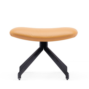 Mejor venta de cuero cómodo moderna Oficina de ocio Silla de salón de alta calidad con Otomano - Product Image 4