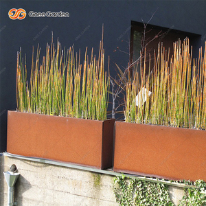 Home Garden Decor Corten Steel Macetas cuadradas modernas Macetas/Jarrones para uso en interiores/exteriores - Product Image 4