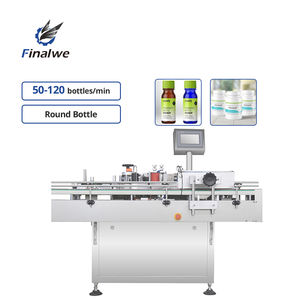 La eficiente máquina etiquetadora de la marca Finalwe se adapta a botellas y latas - Product Image 1
