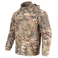 Veste décontractée coupe-vent pour homme, durable, à capuche, imprimé camouflage jungle, pour le camping et la randonnée