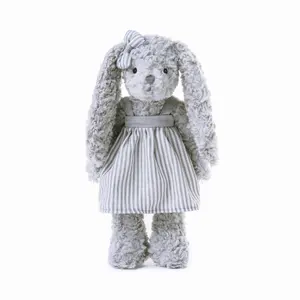 软 30CM毛绒兔子兔子毛绒玩具灰色兔子娃娃婴儿礼物