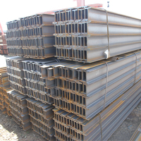 Viga de Acero al Carbono ASTM A992 A572 Gr50 300x300 400x400, Sección Laminada en Caliente, Longitud 6M 12M, Recubrimiento Negro, HEA HEB IPE IPN