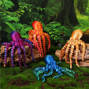 Juguete de Pulpo Articulado Impreso en 3D Personalizado para Niños y Niñas |   Regalo Navideño - Product Image 2