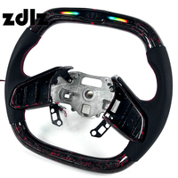 Volant en fibre de carbone forgé avec affichage LED personnalisé pour Chevrolet Corvette C8 Z06 ZR1, accessoires intérieurs de voiture