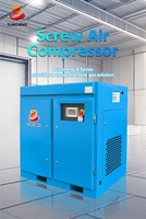 Compresseur d'air industriel à vis intégré 7,5 kW 11 kW 15 kW avec sécheur de réservoir de 1000 L alimenté au gaz pour usage en usine de fabrication