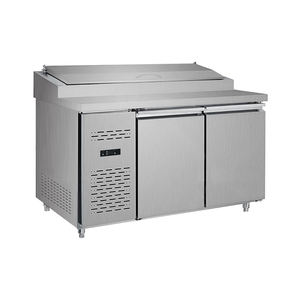 Réfrigérateur de stockage à <span class=keywords><strong>froid</strong></span> de fruits <span class=keywords><strong>sous</strong></span> le comptoir Cuisine commerciale Table de préparation en acier inoxydable Réfrigérateur établi - Product Image 2