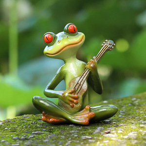 New Launch Product Mini <strong>Frogs</strong> Resin Figurine Angel <strong>Frog</strong> Figurine Animal Miniature Made of China - Product Image 2
